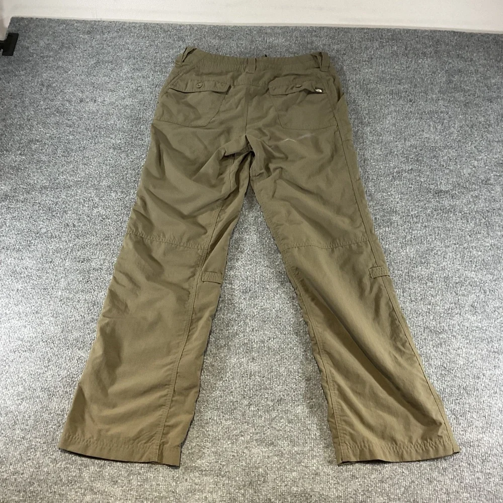 The North Face Womens Hiking Pants Size 6 Brown Nylon Outdoor Travel Straight Lg